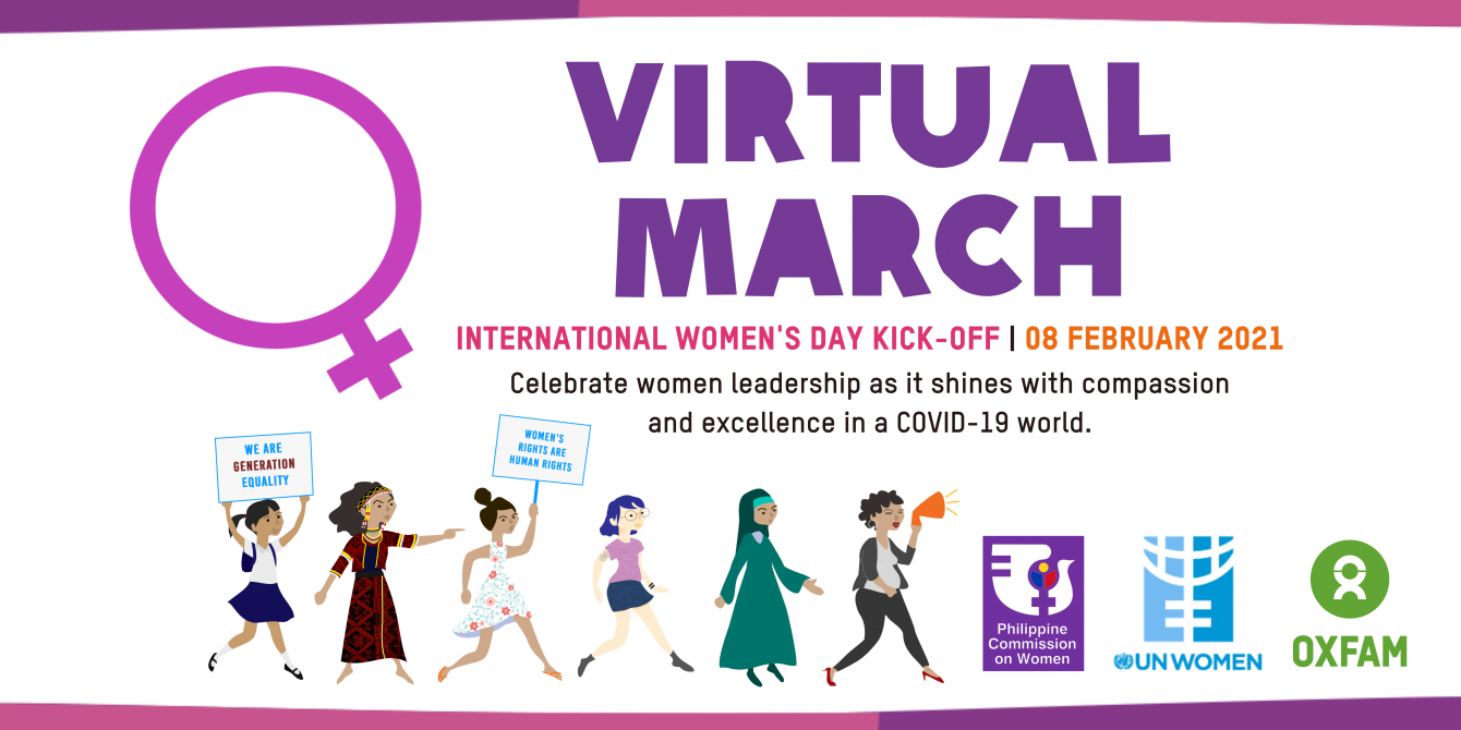 VP Leni leads Oxfam, PCW, UN Women’s virtual march to drumbeat upcoming Women’s Month VP Leni leads Oxfam, PCW, UN Women’s virtual march to drumbeat upcoming Women’s Month